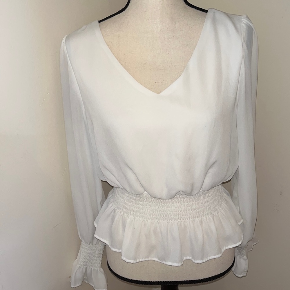 Fashion Nova White Blouse L